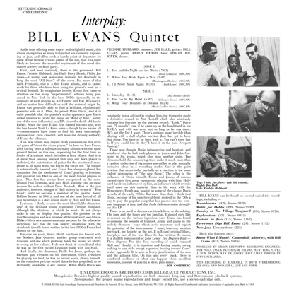Interplay (Original Jazz Classics Series) (180g LP) Vinyl Record