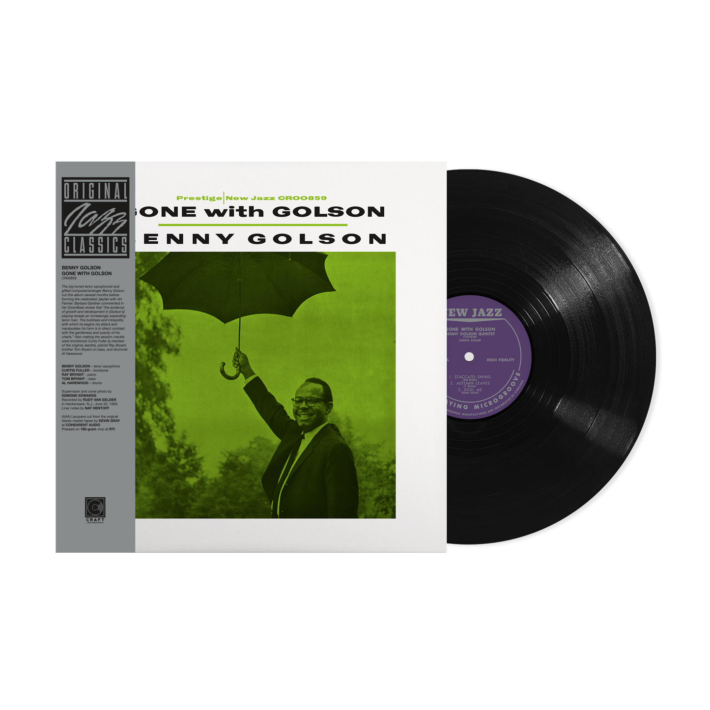 Gone With Golson (Original Jazz Classics Series) (180g LP) Vinyl Record
