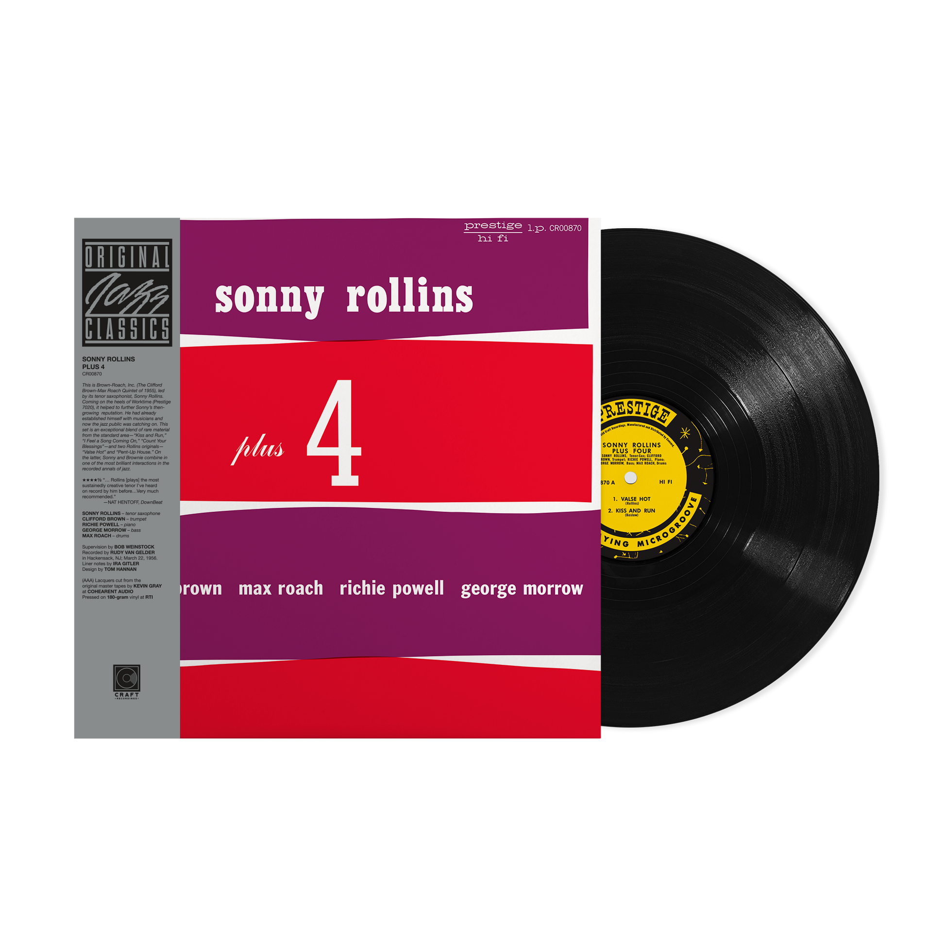 Plus 4 (Original Jazz Classics Series) (180g LP) Vinyl Record