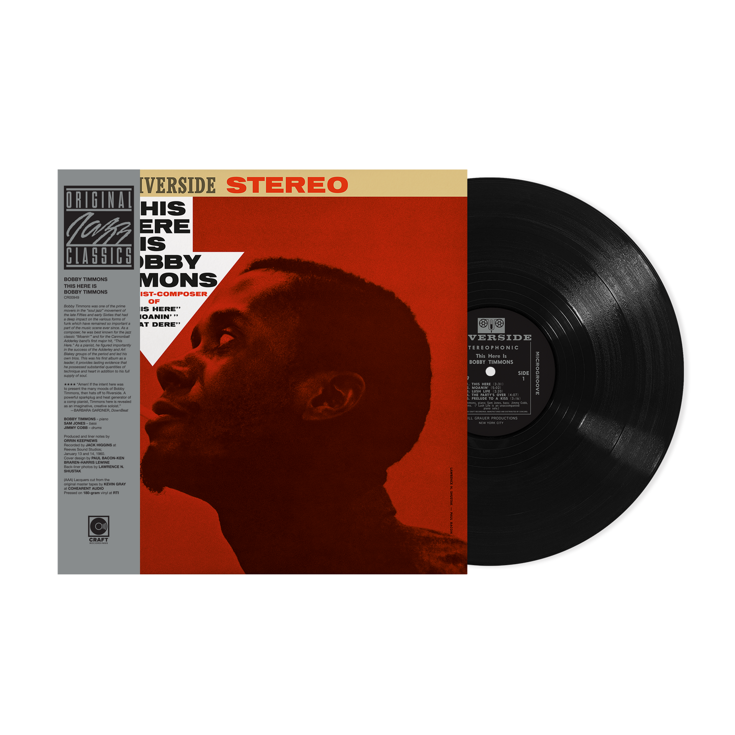 This Here Is Bobby Timmons (Original Jazz Classics Series) (180g LP) Vinyl Record