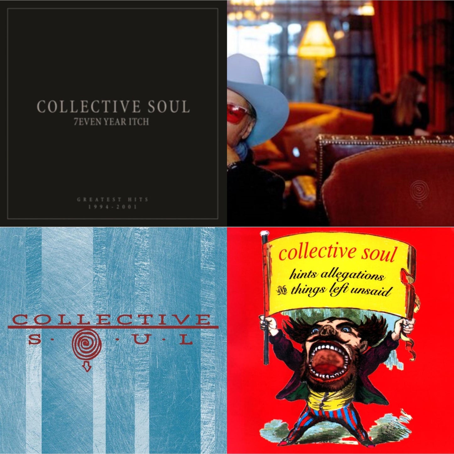 Collective Soul - Vibrating & Collective Soul & Hints Allegations & Things Left Unsaid & 7Even Year Itch: Greatest Hits, 1994-2001 - LP Vinyl Bundle
