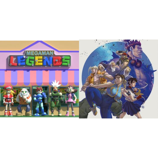 Capcom Sound Team - Mega Man Legends Ost (Clear Vinyl/2LP) & Street Fighter Alpha 2 Ost (2LP)