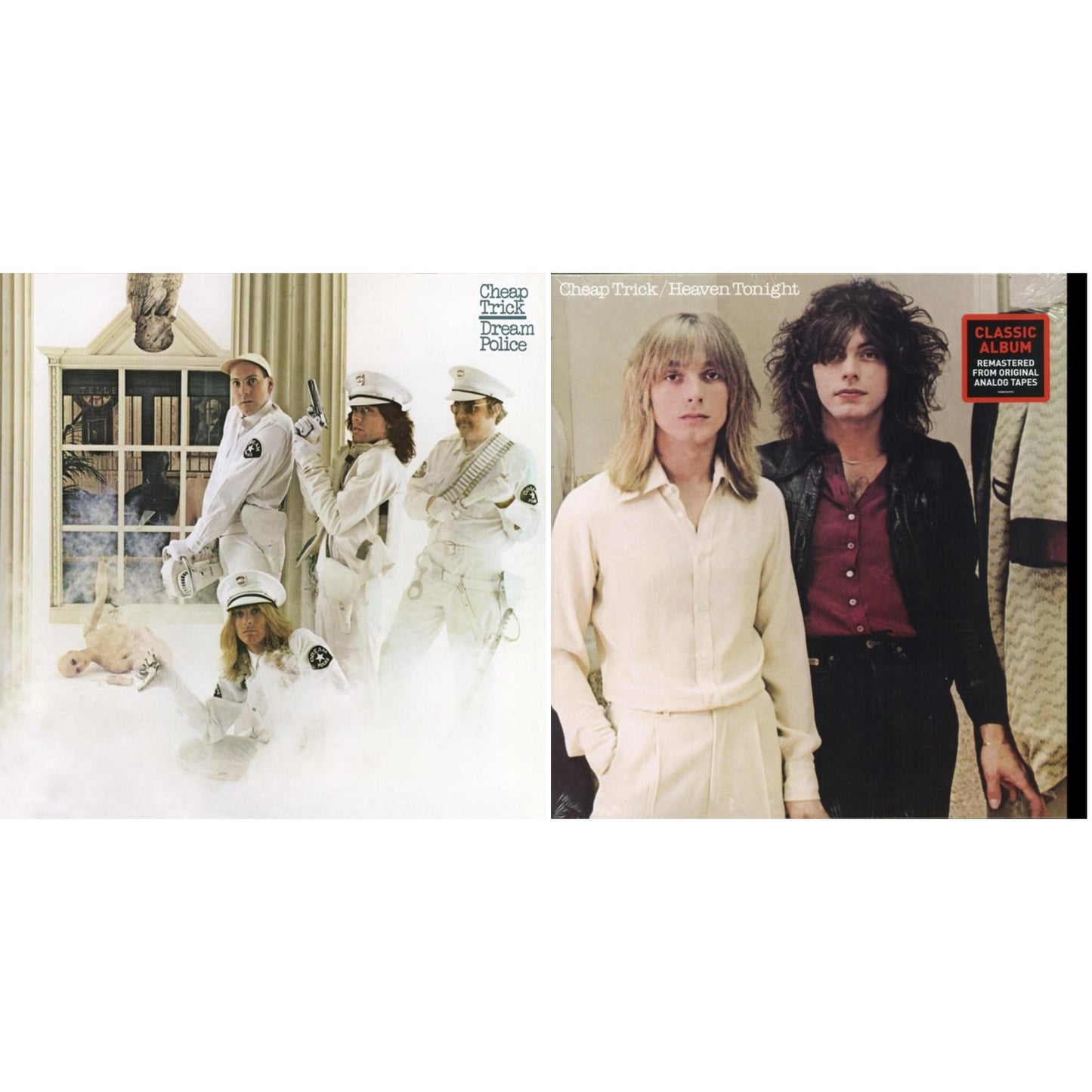 Cheap Trick - Heaven Tonight (180G) & Dream Police (180G) - LP Vinyl Bundle