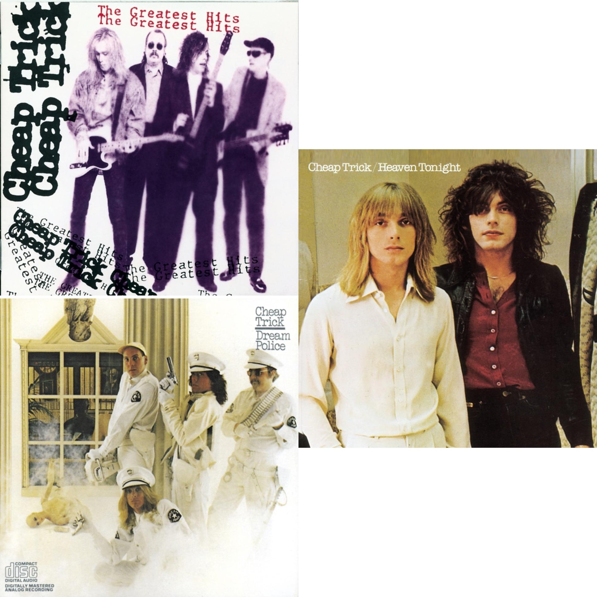 Cheap Trick - Heaven Tonight & Dream Police & Greatest Hits - CD Bundle