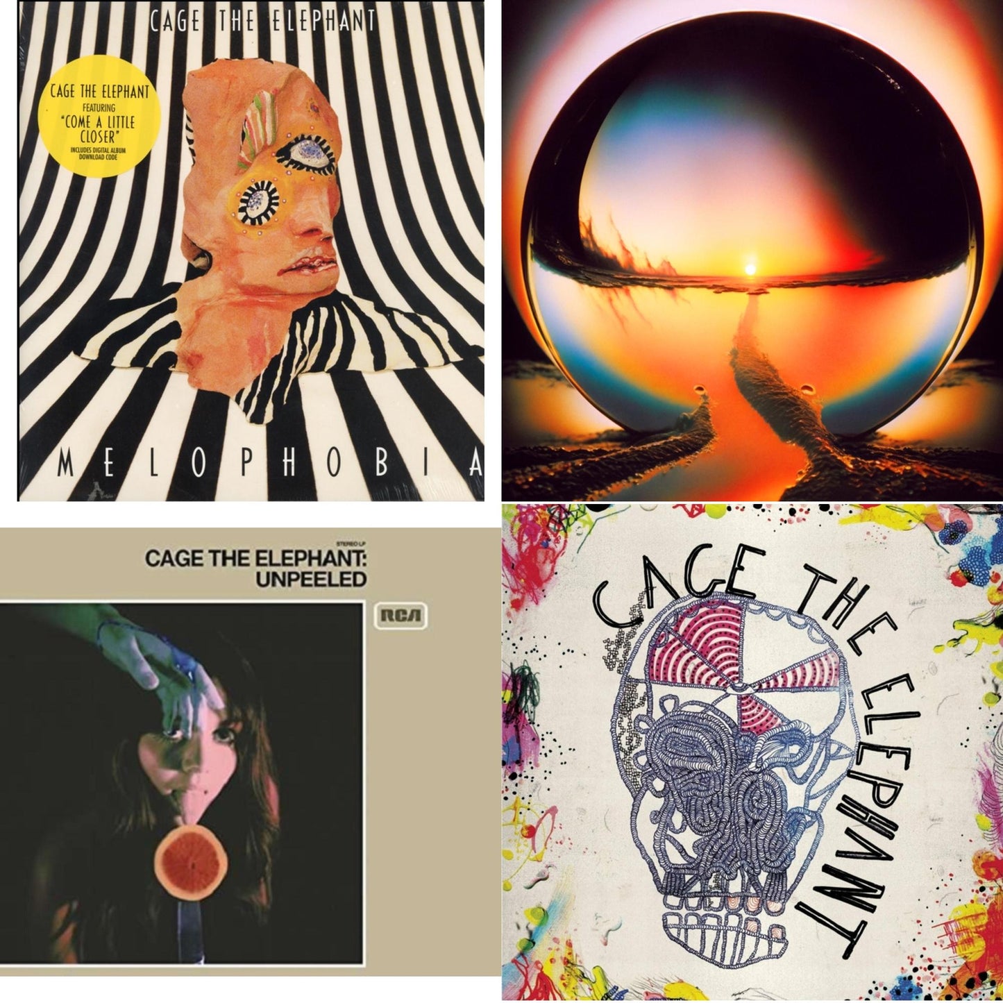 Cage The Elephant - Neon Pill & Cage The Elephant (180G) & Melophobia (180G/Dl Card) & Unpeeled (2LP/140G/Gatefold)