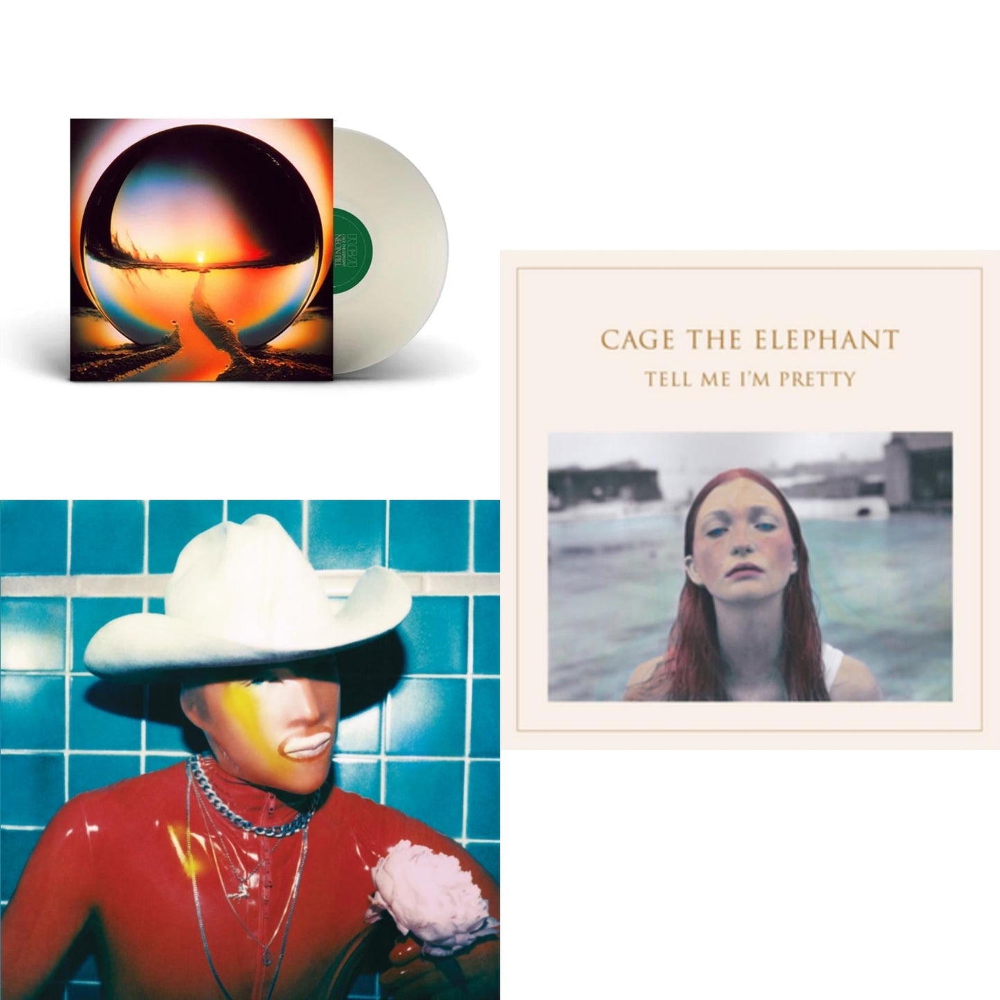 Cage The Elephant - Social Cues (140G/Dl Insert) & Neon Pill (Milky Clear LP Vinyl) (I) & Tell Me I'm Pretty (180G/Dl Card/Gatefold)