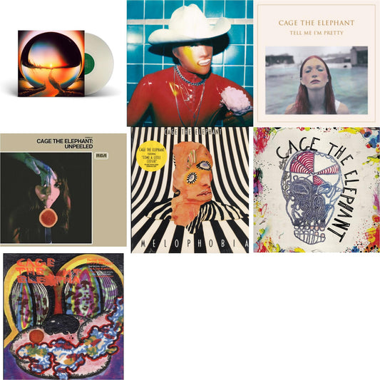 Cage The Elephant - Social Cues (140G/Dl Insert) & Neon Pill (Milky Clear LP Vinyl) (I) & Cage The Elephant (180G) & Thank You Happy Birthday & Tell Me I'm Pretty (180G/Dl Card/Gatefold) & Melophobia (180G/Dl Card) & Unpeeled (2LP/140G/Gatefold)