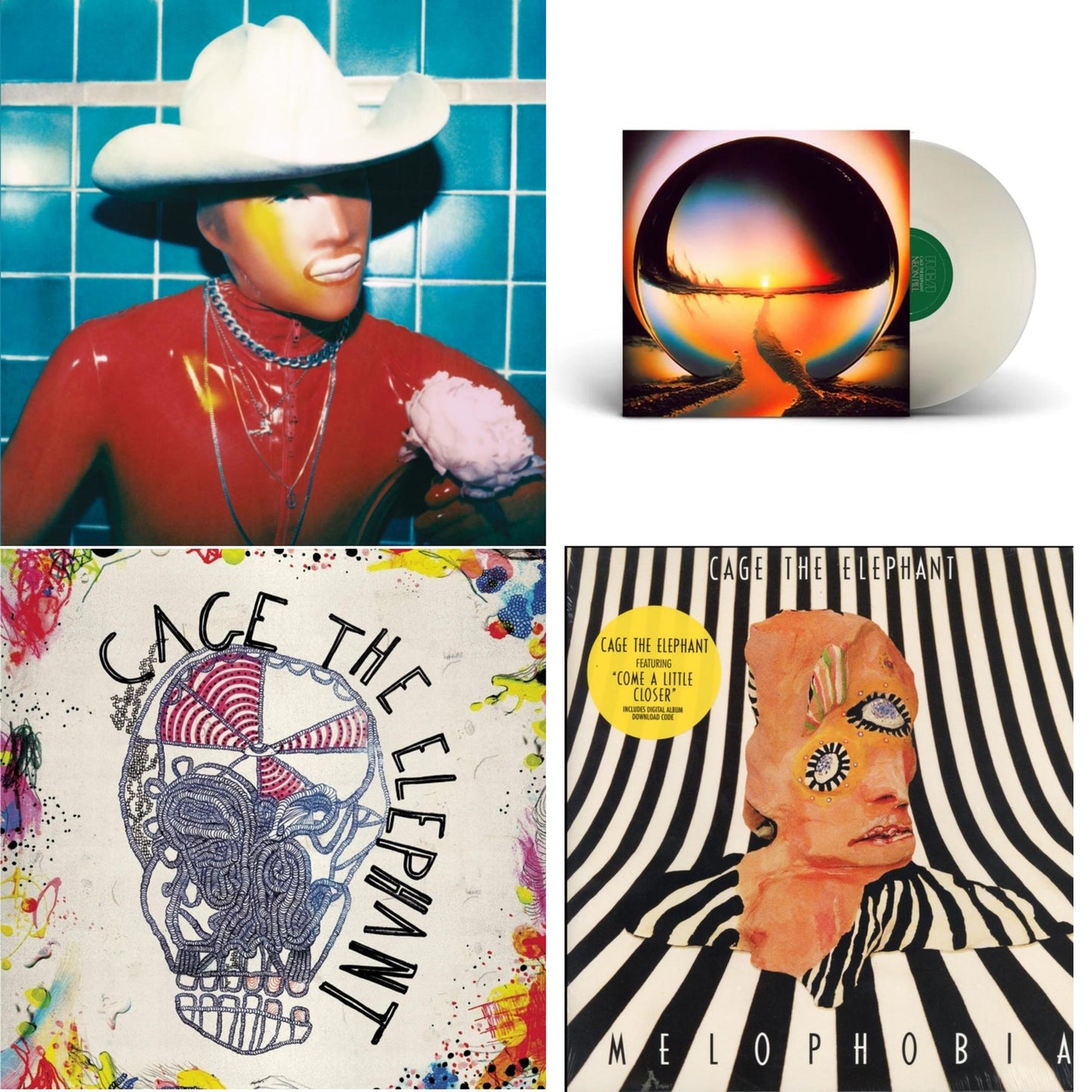 Cage The Elephant - Social Cues (140G/Dl Insert) & Neon Pill (Milky Clear LP Vinyl) (I) & Cage The Elephant (180G) & Melophobia (180G/Dl Card)