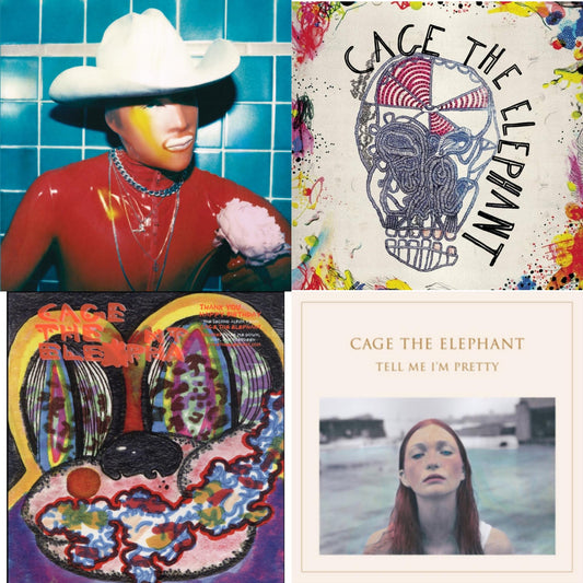 Cage The Elephant - Social Cues (140G/Dl Insert) & Cage The Elephant (180G) & Thank You Happy Birthday & Tell Me I'm Pretty (180G/Dl Card/Gatefold) - LP Vinyl Bundle