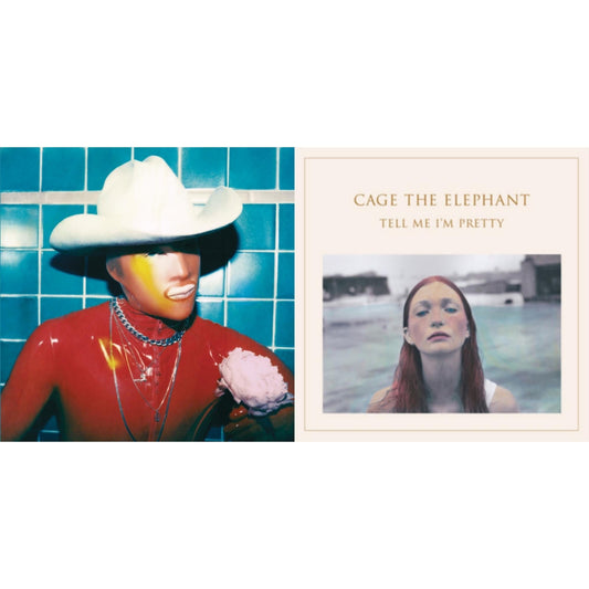 Cage The Elephant - Social Cues (140G/Dl Insert) & Tell Me I'm Pretty (180G/Dl Card/Gatefold) - LP Vinyl Bundle