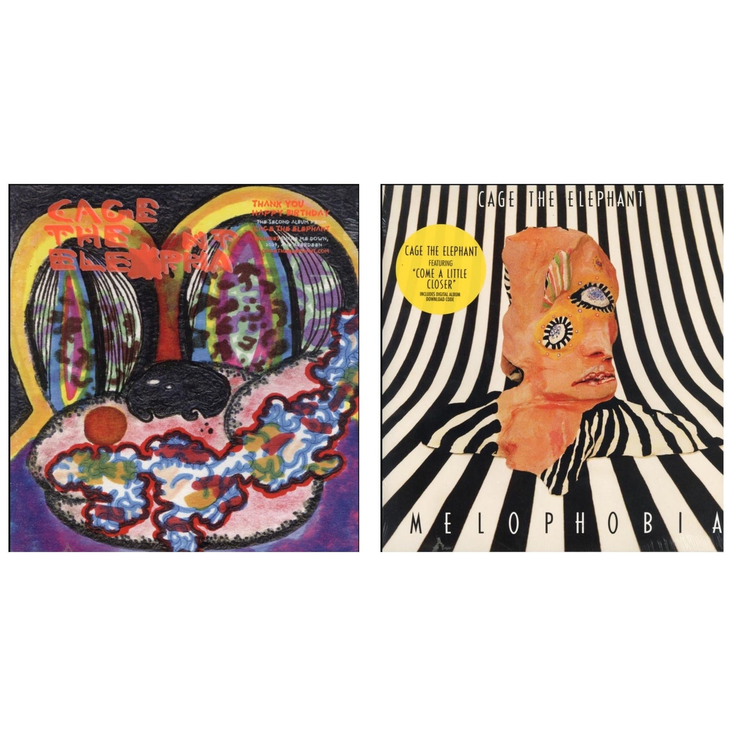 Cage The Elephant - Thank You Happy Birthday & Melophobia (180G/Dl Card) - LP Vinyl Bundle