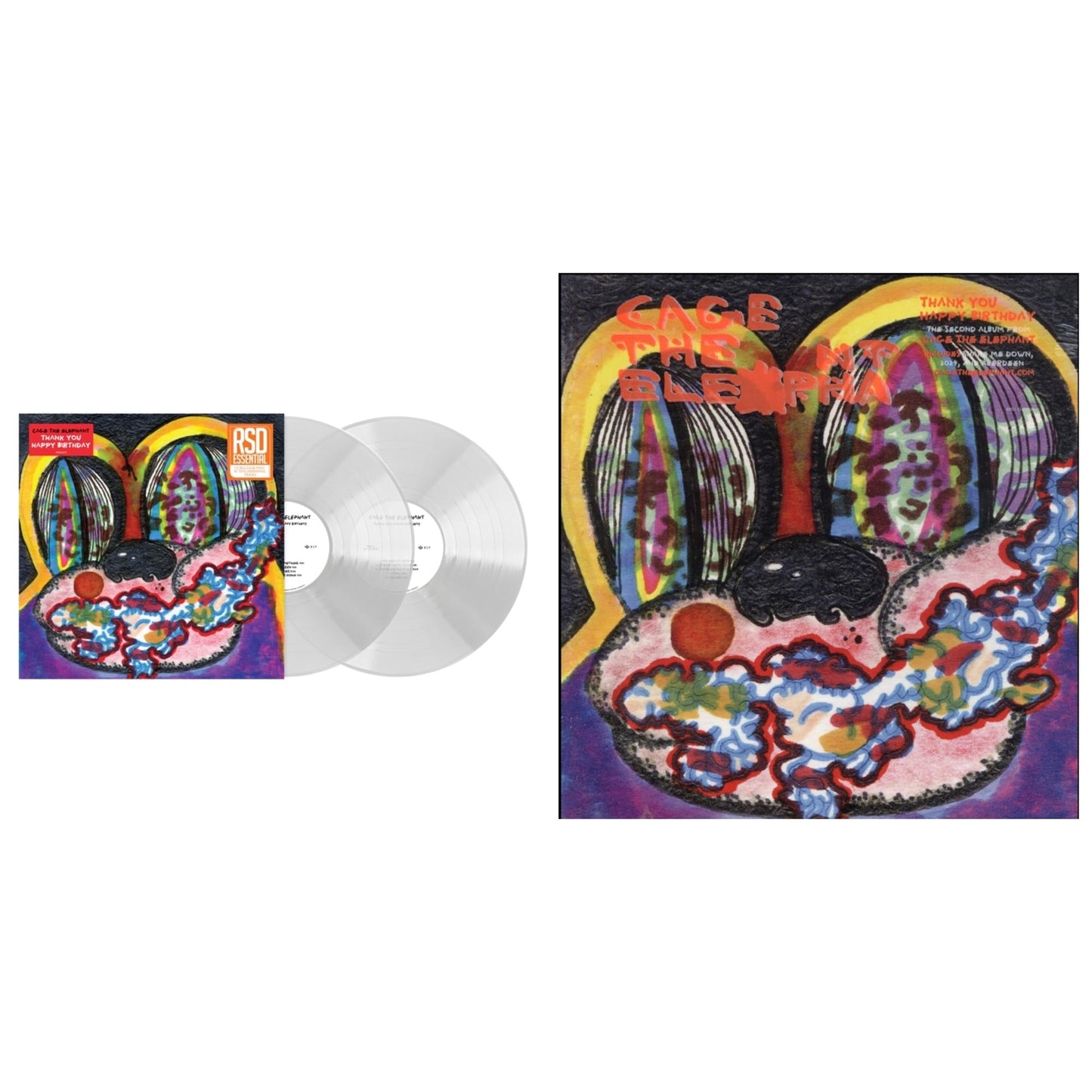 Cage The Elephant - Thank You Happy Birthday (2LP/Utra Clear Vinyl) (Rsd Esstenial) & Thank You Happy Birthday