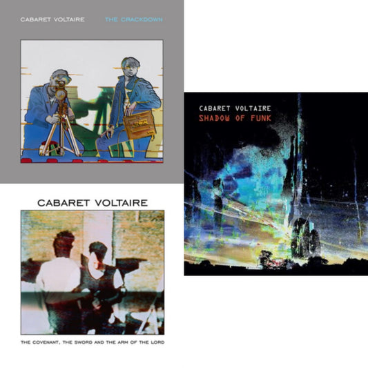 Cabaret Voltaire - Crackdown (Limited Edition/Grey LP Vinyl) & Covenant, The Sword & The Arm Of The Lord (Limited Edition/White LP Vinyl) & Shadow Of Funk