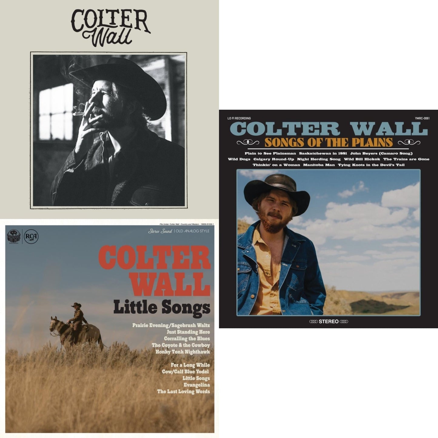 Colter Wall - Colter Wall (Red LP Vinyl) & Little Songs & Songs Of The Plains