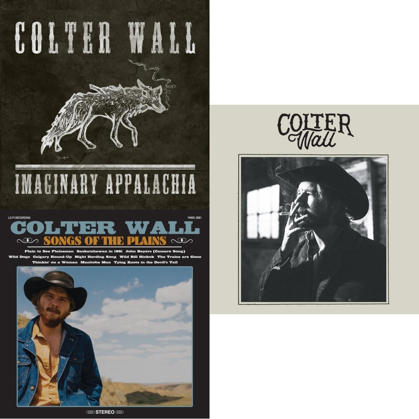 Colter Wall - Imaginary Appalachia (Red LP Vinyl) & Colter Wall (Red LP Vinyl) & Songs Of The Plains