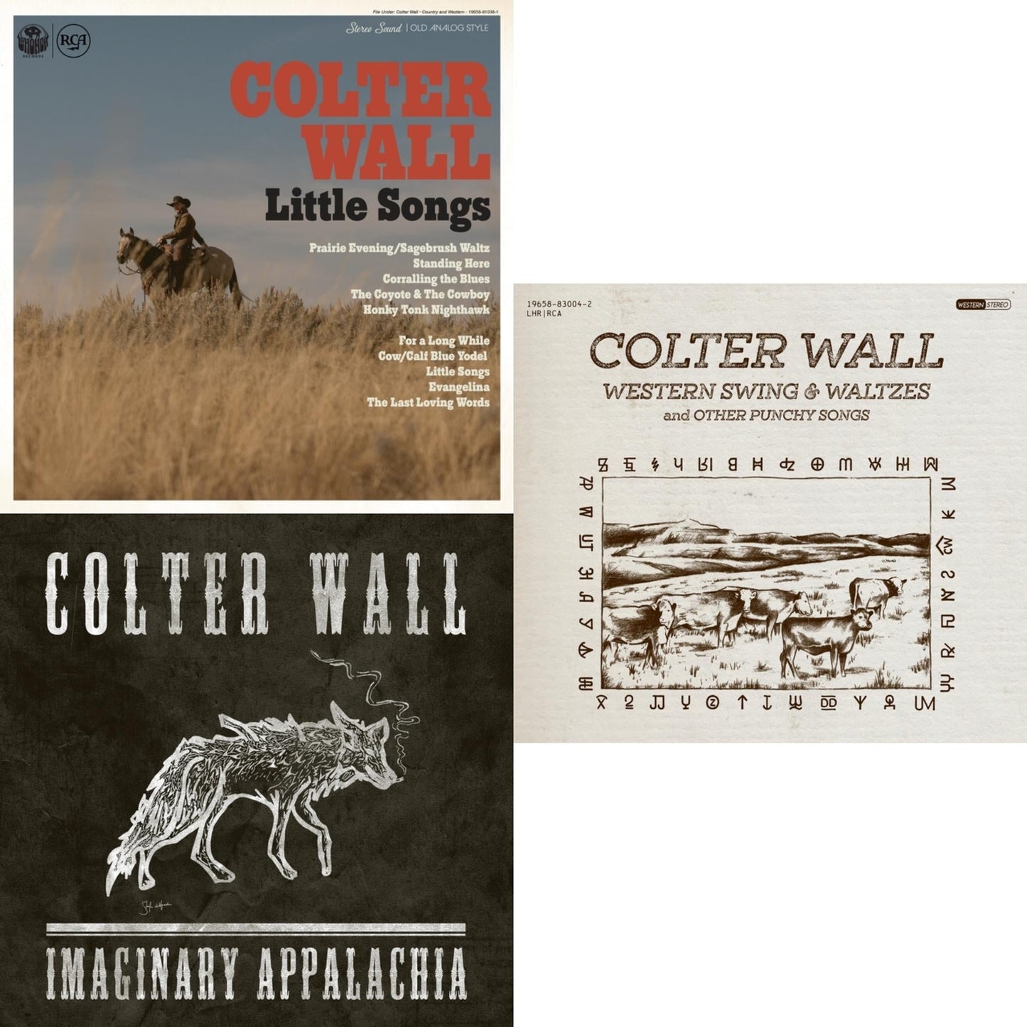 Colter Wall - Little Songs & Imaginary Appalachia & Western Swing & Waltzes - CD Bundle