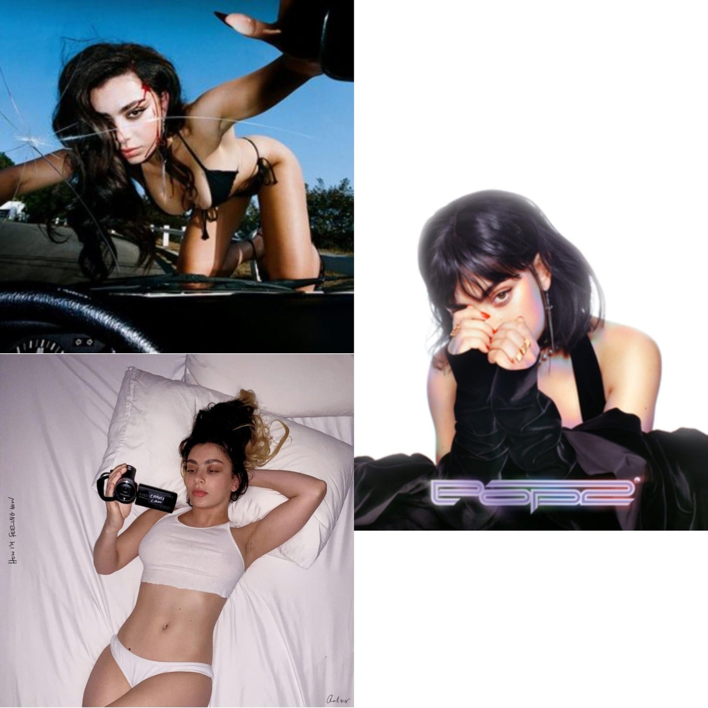 Charli Xcx - Crash & How I'm Feeling Now (Clear LP Vinyl) & Pop 2 (5 Year Anniversary)