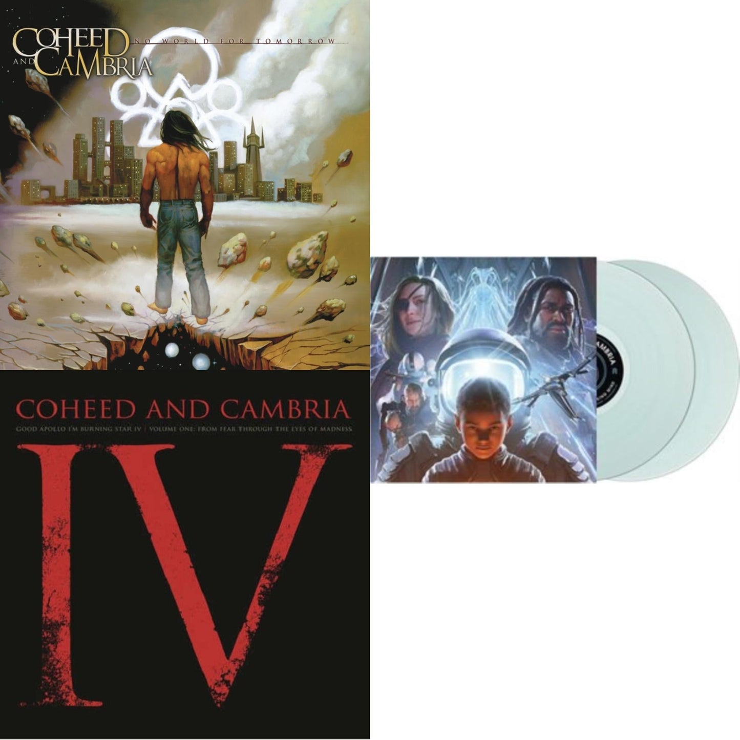 Coheed & Cambria - Vaxis Ii: A Window Of The Waking Mind (Transparent Electric Blue Vinyl/2LP) & Good Apollo I'm Burning Star Iv, Vol. 2: No World For Tomorrow (2LP/180G) & Good Apollo I'm Burning Star Iv Vol.1:  From Fear Through The Eyes Of Madness