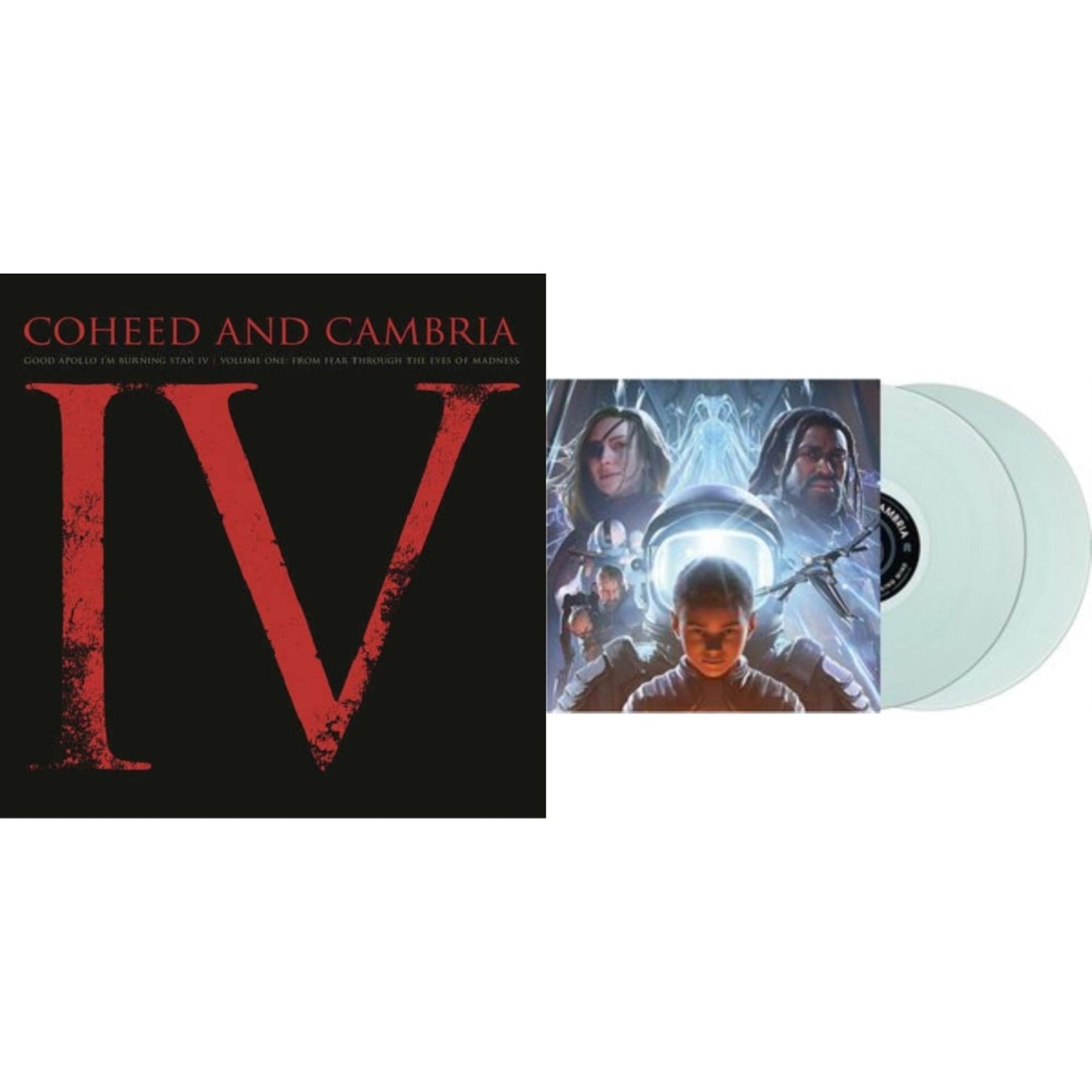 Coheed & Cambria - Vaxis Ii: A Window Of The Waking Mind (Transparent Electric Blue Vinyl/2LP) & Good Apollo I'm Burning Star Iv Vol.1:  From Fear Through The Eyes Of Madness (2LP/150G/Dlcard)