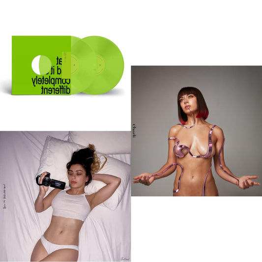 Charli Xcx - Brat & It's Completely Different (2LP/Brat Green Vinyl) & How I'm Feeling Now (Clear LP Vinyl) & Charli Charli (2LP)