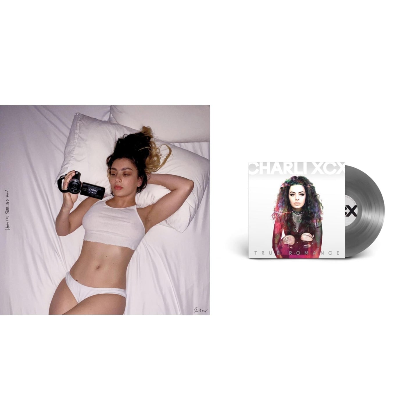 Charli Xcx - How I'm Feeling Now (Clear LP Vinyl) & True Romance Original Angels Repress
