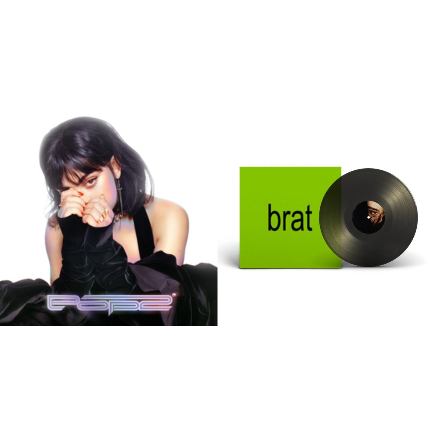 Charli Xcx - Pop 2 (5 Year Anniversary) & Brat (Black Ice LP Vinyl)