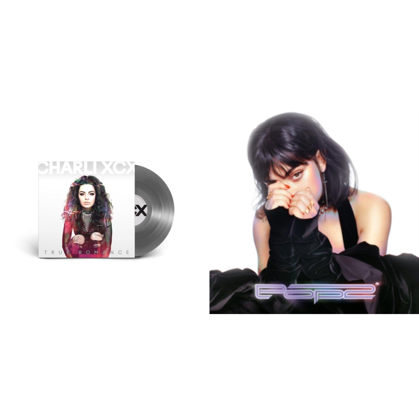 Charli Xcx - True Romance Original Angels Repress & Pop 2 (5 Year Anniversary) - LP Vinyl Bundle