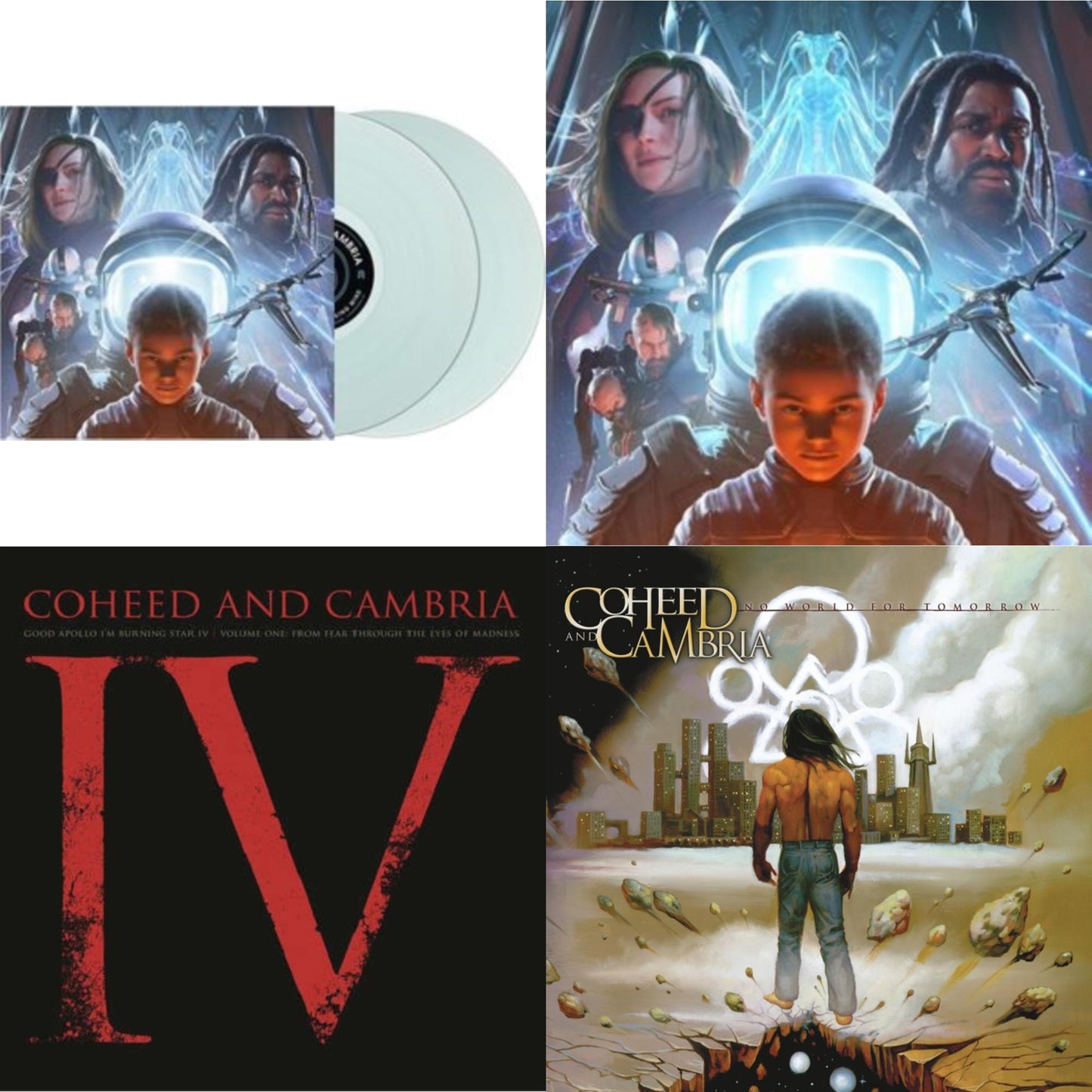 Coheed & Cambria - Vaxis Ii: A Window Of The Waking Mind (Transparent Electric Blue Vinyl/2LP) & Vaxis Ii: A Window Of The Waking Mind (Transparent Sea Blue Vinyl/2LP) (I) & Good Apollo I'm Burning Star Iv, Vol. 2: No World For Tomorrow (2LP/180G) &