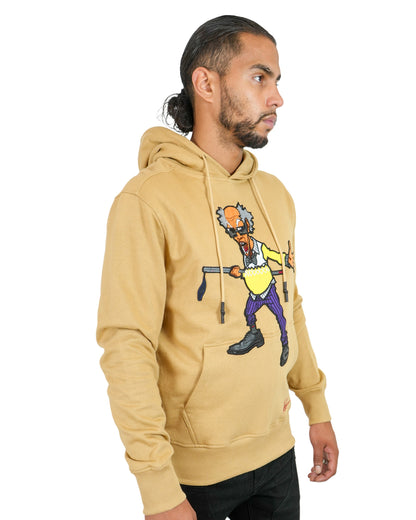 The Boondocks - Colonel Stinkmeaner Tan Knit Mens Hoodie