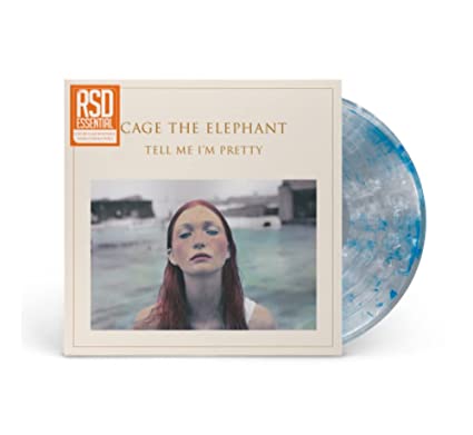Cage the Elephant - Tell Me I'm Pretty (Limited Edition, Clear with White And Blue Swirls Colored Vinyl) Vinyl Record