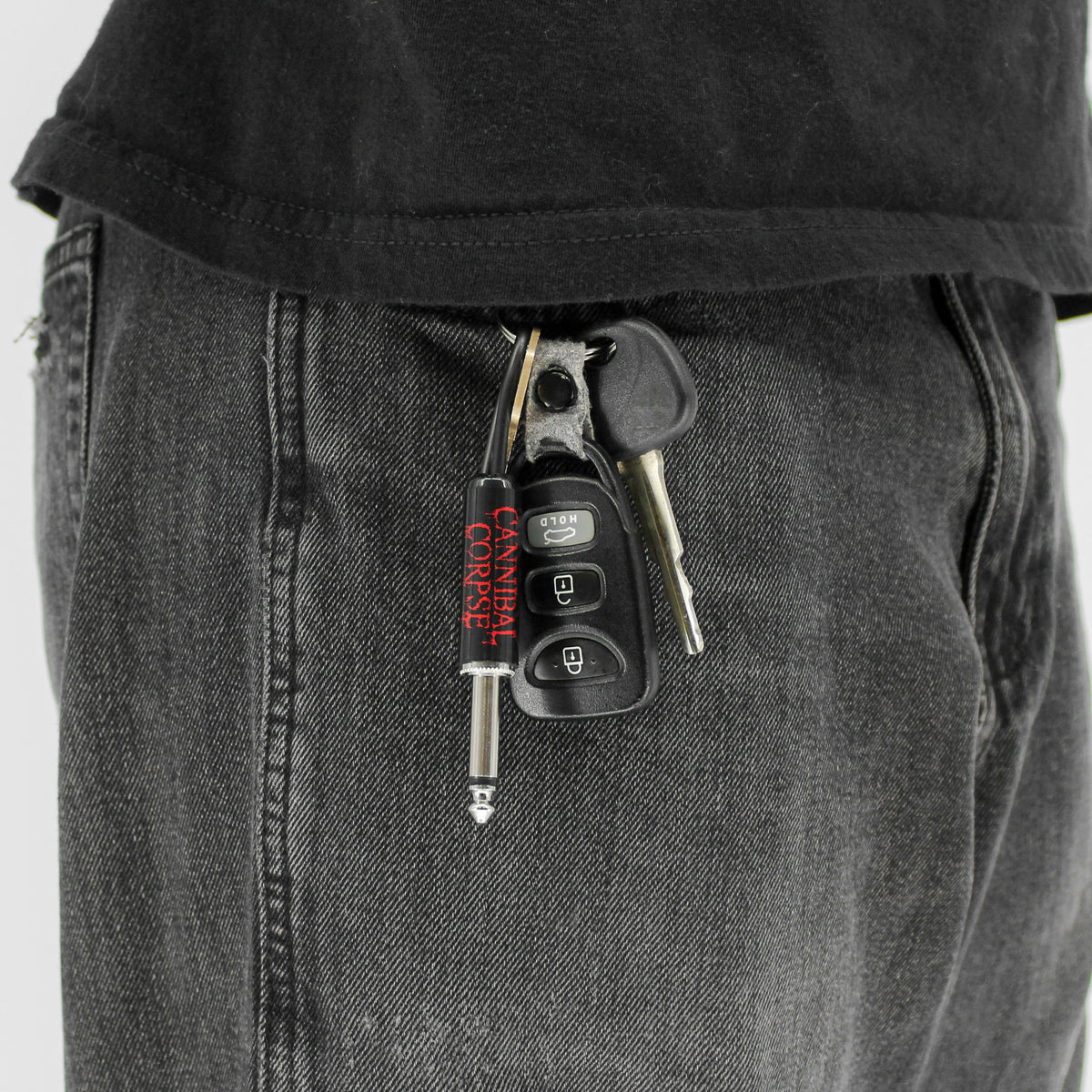 Cannibal Corpse Logo Guitar Plug Keychain