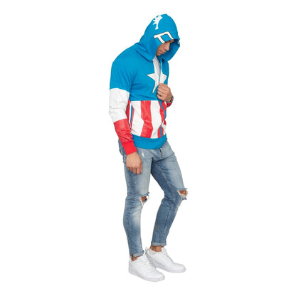 Captain America Adult Hooded Sweatshirt Hoodie Jacket
