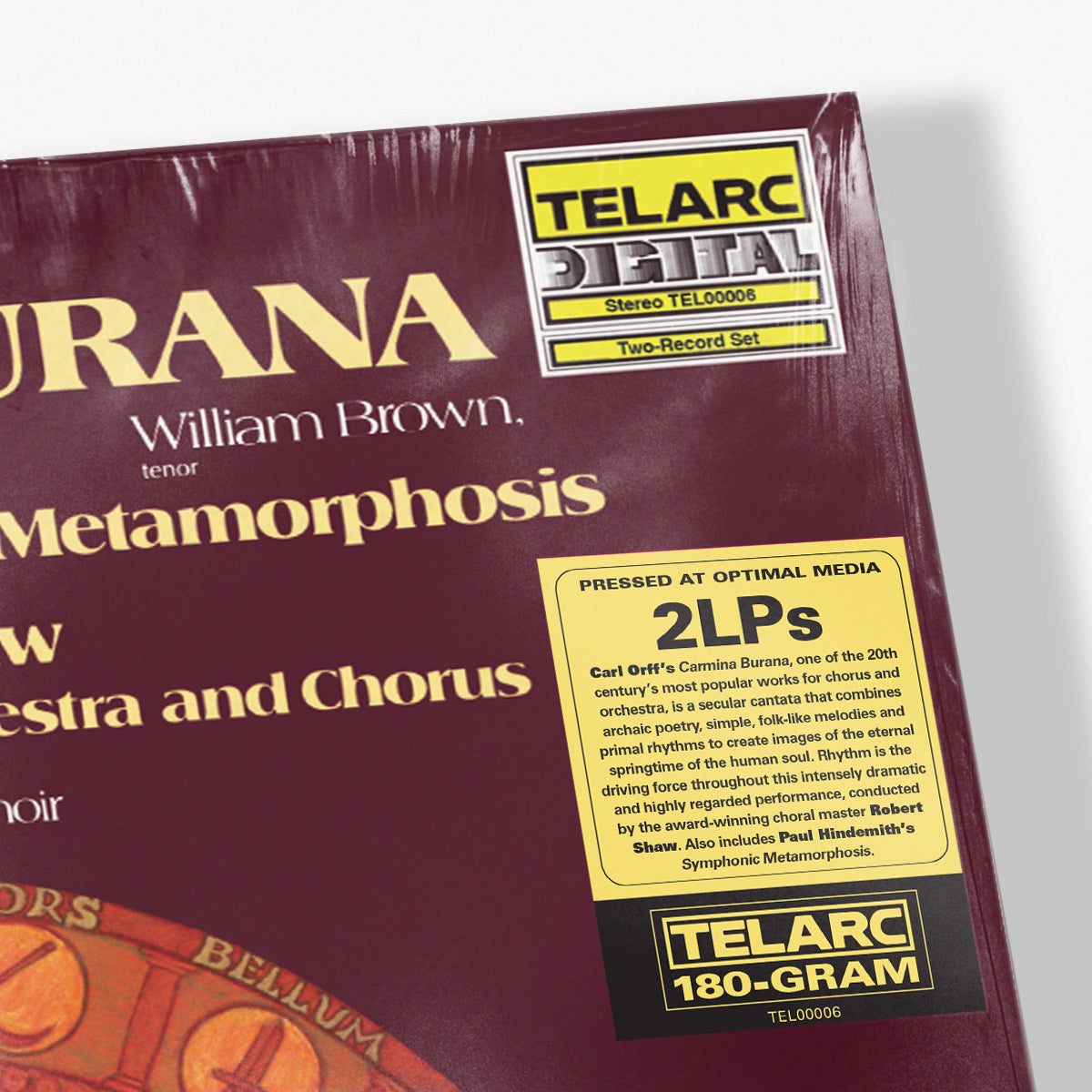 Carl Orff's Carmina Burana & Paul Hindemith's Symphonic Metamorphosis (2-LP) Vinyl Record