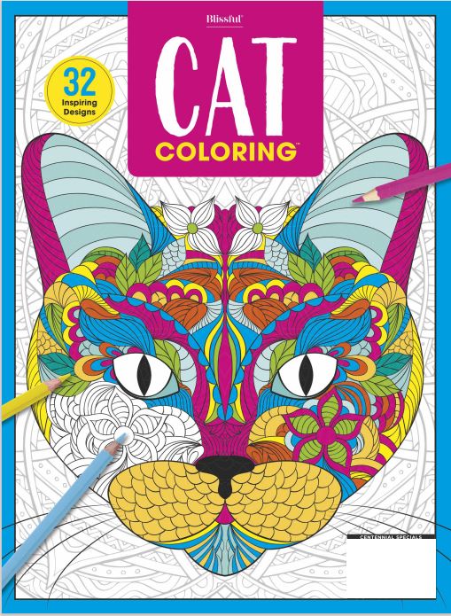 Blissful - Cat Coloring Book: 50+ Images Presented In Our Trademarked Coloring Format To Uplifted, Fulfill, Relax and Satisfy Your Inner Picasso