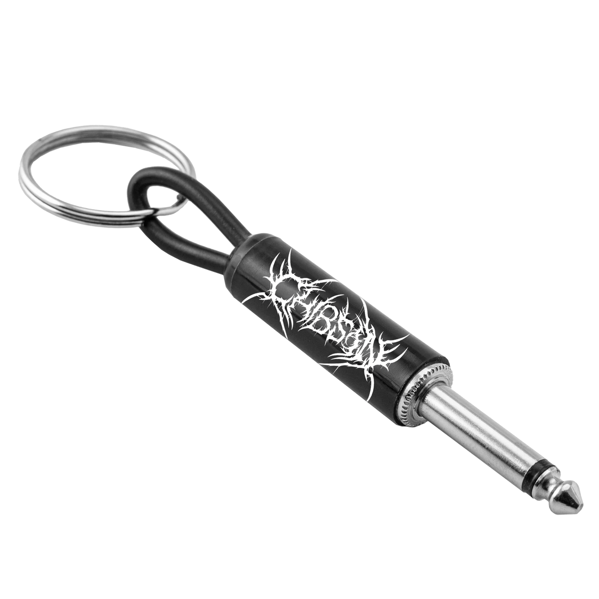 Chibson Guitar Plug Keychain