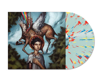 Circa Survive - Blue Sky Noise - Remastered - Transparent Blue with Blue, Yellow, & Red splatter Vinyl Record