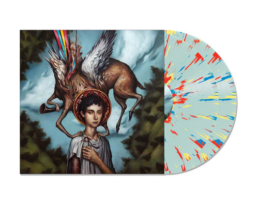 Circa Survive - Blue Sky Noise - Remastered - Transparent Blue with Blue, Yellow, & Red splatter Vinyl Record