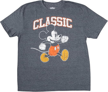 Classic Mickey Mouse Adult Officially Licensed Disney Graphic T Shirt