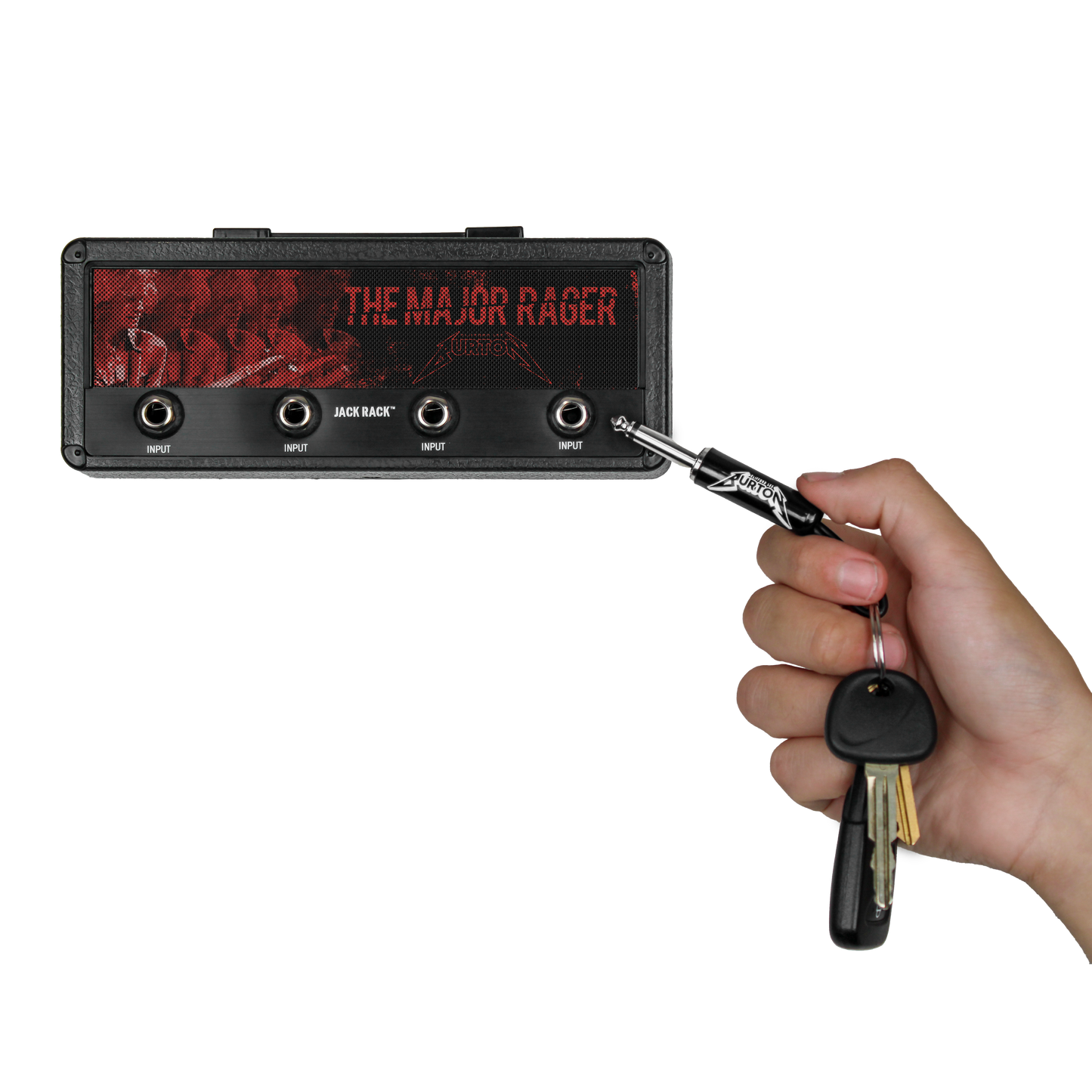 Cliff Burton Magnetic Jack Rack® Pluginz Keychains