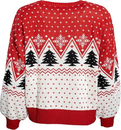 Coca Cola Heart Polar Bear Drinking Women's Ugly Christmas Sweater