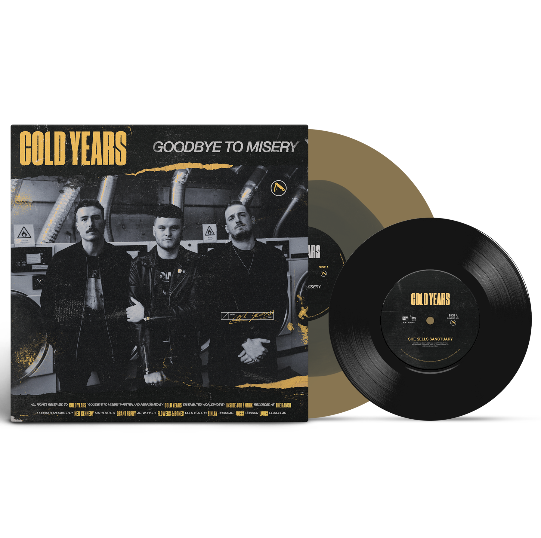 Cold Years - Goodbye To Misery Color In Color Vinyl Record Vinyl Record and 7-inch