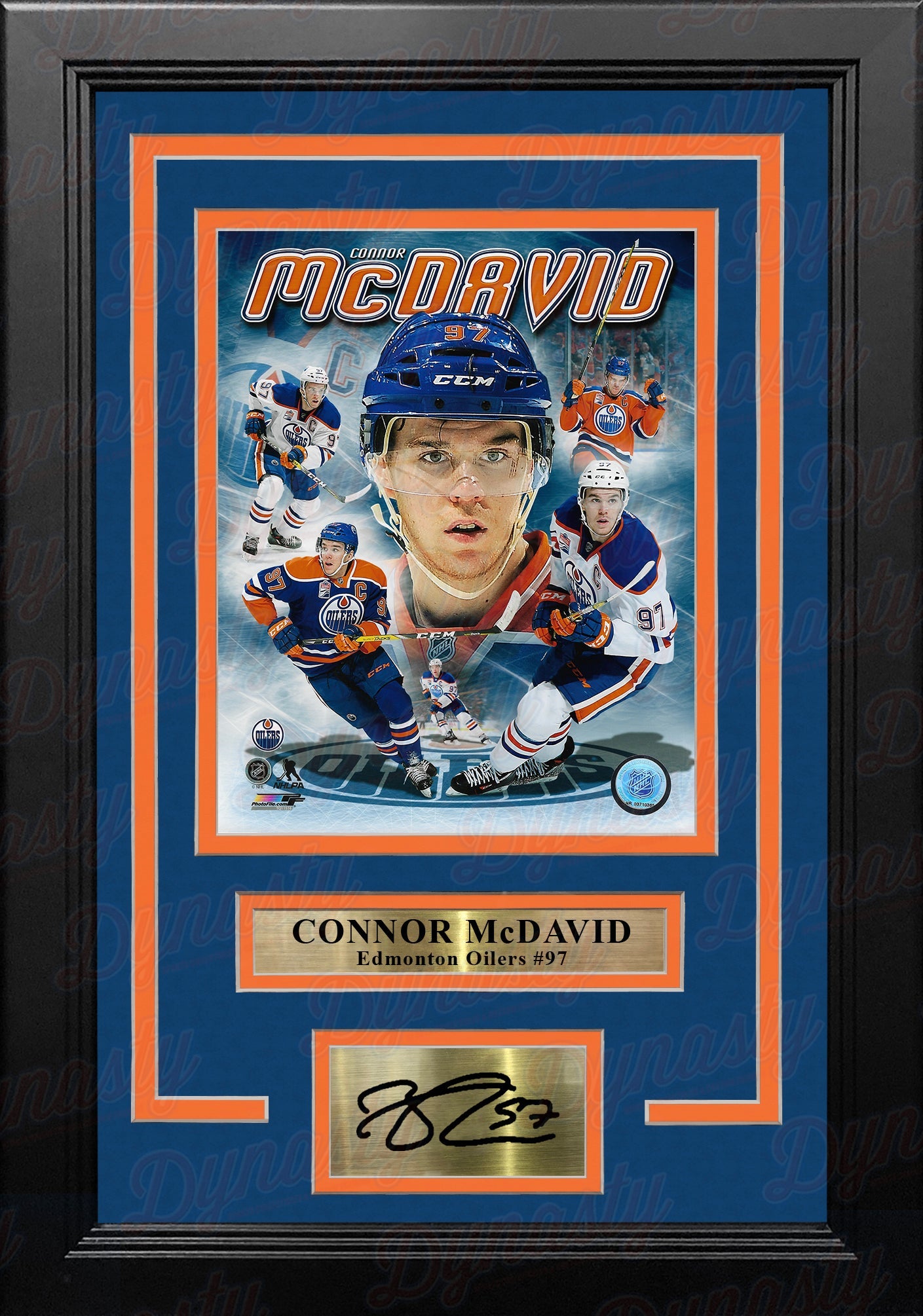 Connor McDavid Edmonton Oilers 8" x 10" Framed Hockey Collage Photo with Engraved Autograph