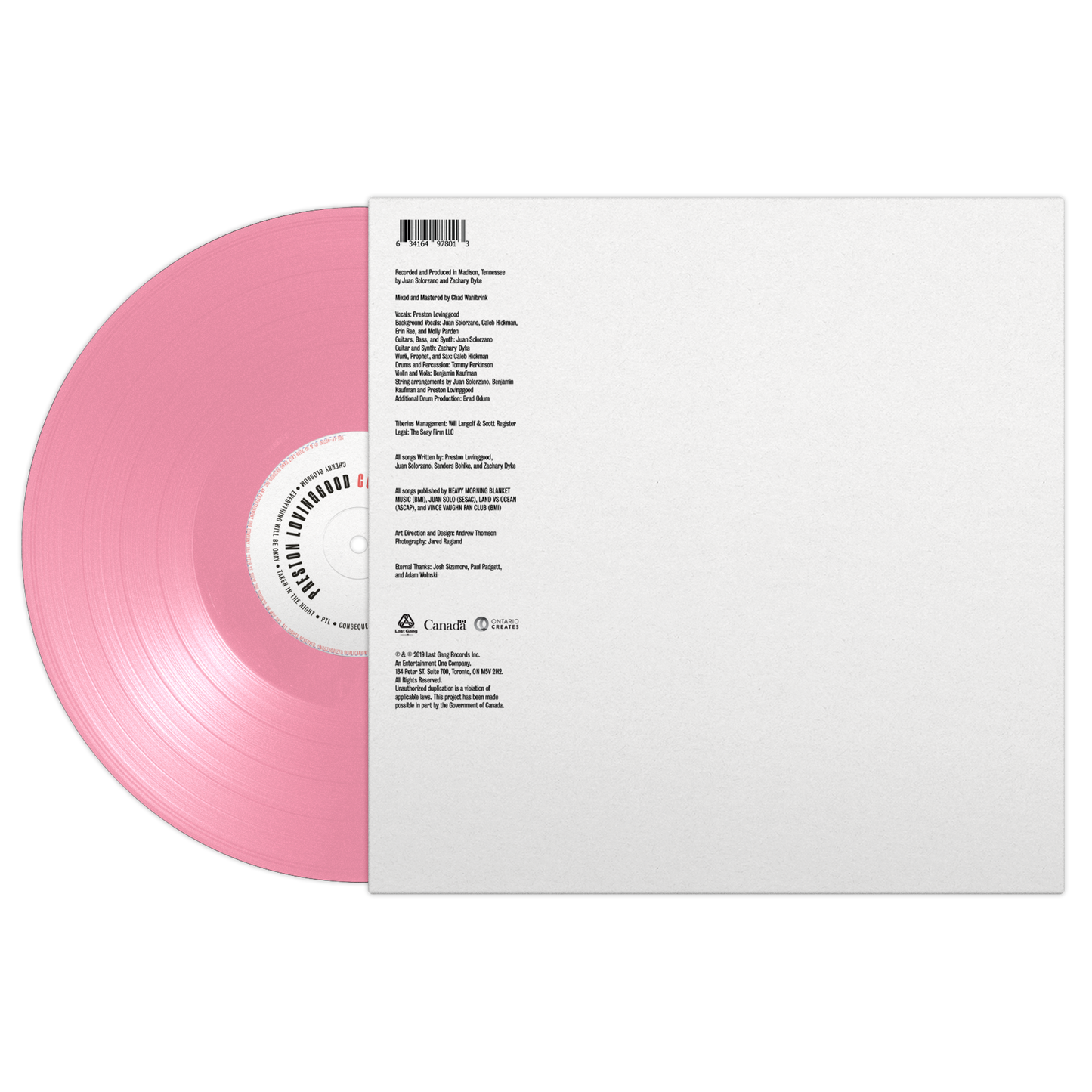 Preston Lovinggood - Consequences Vinyl Record