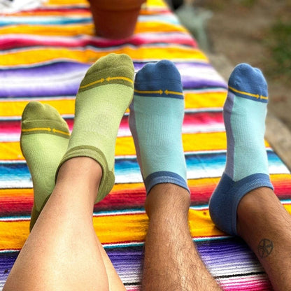 Ocean Organic Cotton Adult No Show Socks From MERGE4
