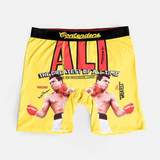 Muhammad Ali The Greatest Mens Brief Shorts Gold