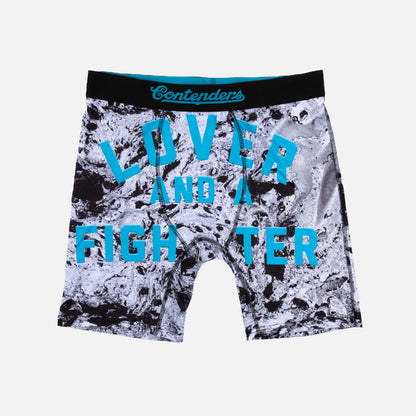 Contenders Lover & Fighter Marble Mens Brief Shorts