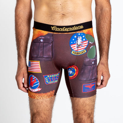 Top Gun Mitchell Mens Brief Shorts Brown