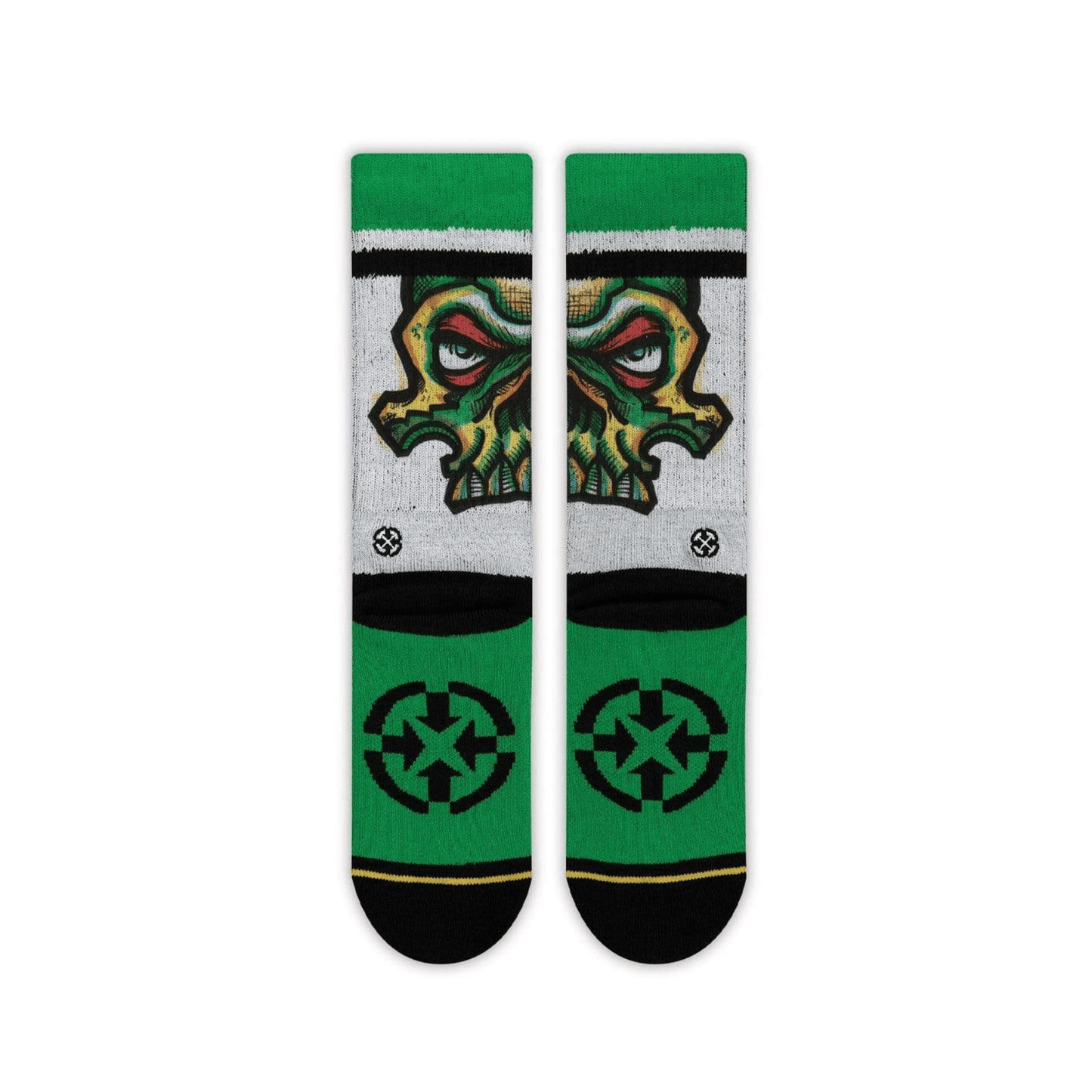 Bobby Brown Green Skull Youth Crew Sock