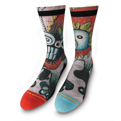 Barney Monster Adult Crew Socks