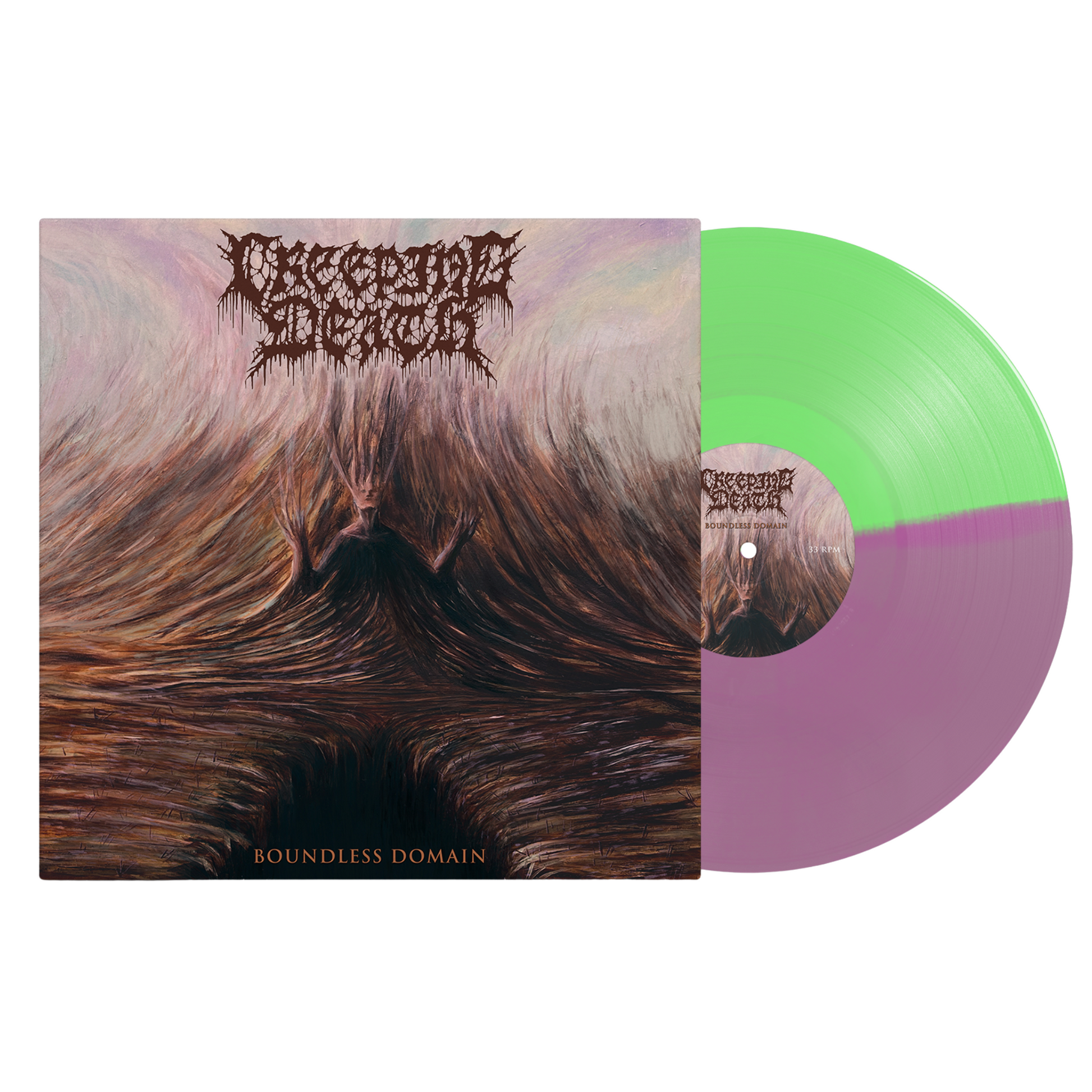 Creeping Death - Boundless Domain Half/Half Vinyl Record